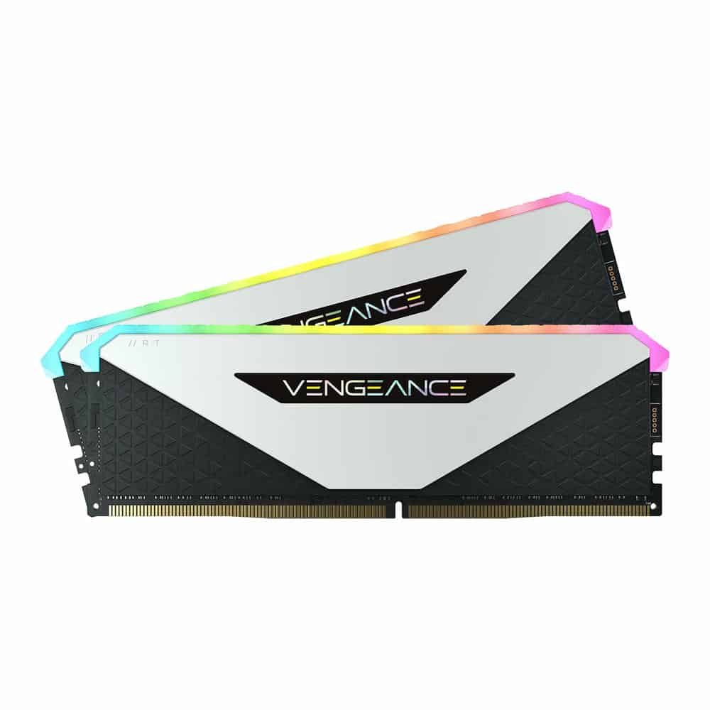 (image for) Corsair Vengeance RGB RT White 16GB 3200MHz DDR4 Memory Kit